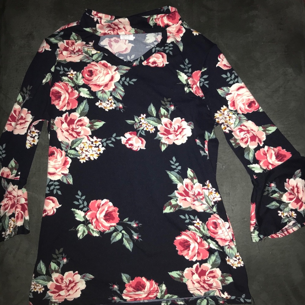 Floral long sleeve shirt
